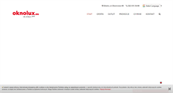 Desktop Screenshot of oknolux.eu